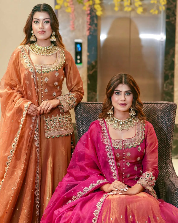 Royal Festive Lehenga Choli Pair with Handcrafted Detailing