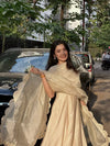 Whispers of Style: Walking in White Dress