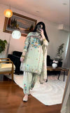 Elegant Floral Embroidered Ethnic Wear