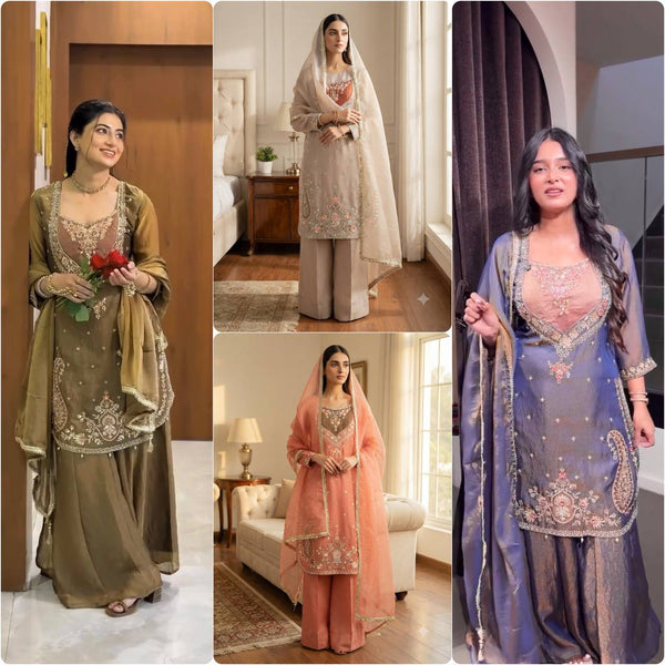 Premium Embroidered Salwar Suit With Dupatta
