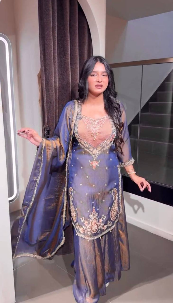 Premium Embroidered Salwar Suit With Dupatta