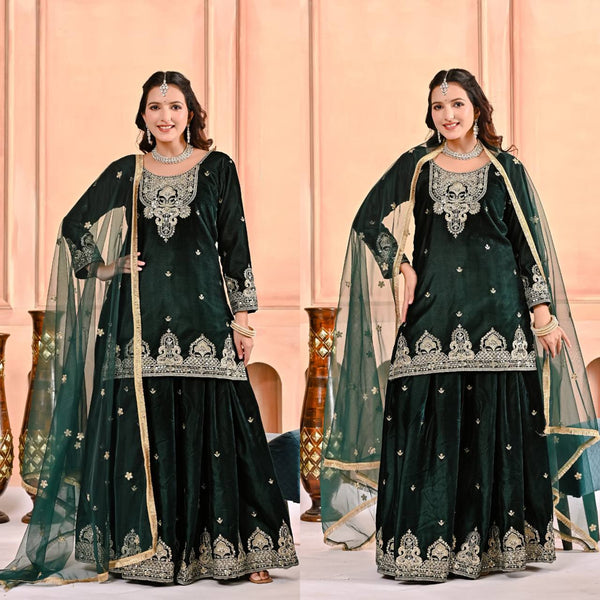 Enchanted Elegance: Green and Gold