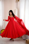 Designer Floor Length Anarkali Festive Wear Set