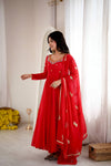 Designer Floor Length Anarkali Festive Wear Set