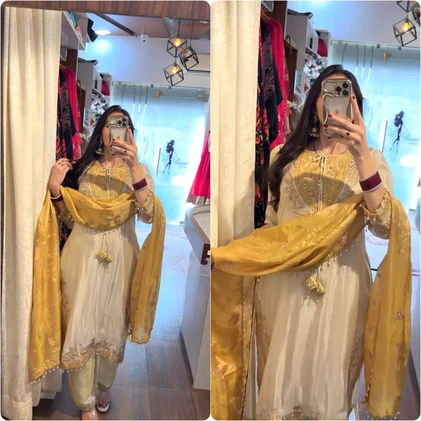 Premium Embroidered Traditional Pakistani Suit For Women