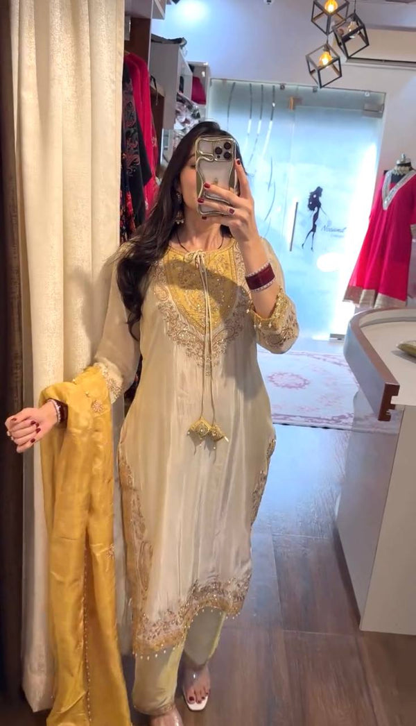Premium Embroidered Traditional Pakistani Suit For Women