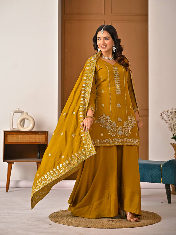 Chic Mustard Ensemble for Modern Women