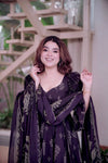 Graceful Presence in a Purple Dress