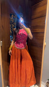 Capturing Joy in Vibrant Orange Attire