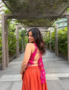 Capturing Joy in Vibrant Orange Attire