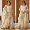 Radiant Charm: White and Gold Ensemble