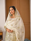 Radiant Charm: White and Gold Ensemble