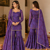 Lavish Purple Sharara Pair for Celebrations