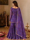 Lavish Purple Sharara Pair for Celebrations