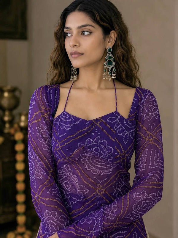 Lavish Purple Sharara Pair for Celebrations