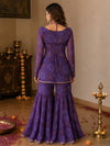 Lavish Purple Sharara Pair for Celebrations