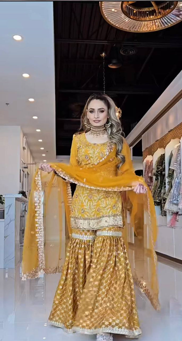 Golden Glow: A Woman's Poised Presence