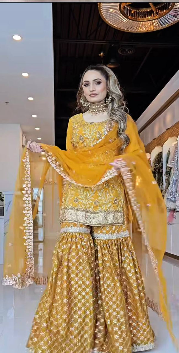 Golden Glow: A Woman's Poised Presence