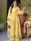 Vibrant Elegance in Yellow and Pink