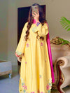 Vibrant Elegance in Yellow and Pink