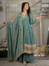Stunning Green Anarkali for Cultural Celebrations