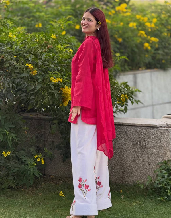Timeless Style Combining Red and White