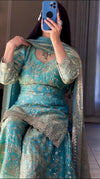 Glam Vibe Stylish Sharara Outfit With Dupatta