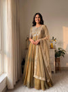 Elegant Woman in Striking Dress Pose