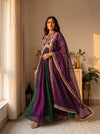 Elegant Woman in Striking Dress Pose