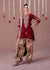Exquisite Red and Gold Pakistani Elegance