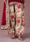 Exquisite Red and Gold Pakistani Elegance