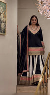Graceful Black Festive Wear Ensemble