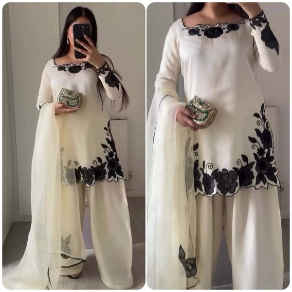 Chic Black and White Ethnic Wear Delight