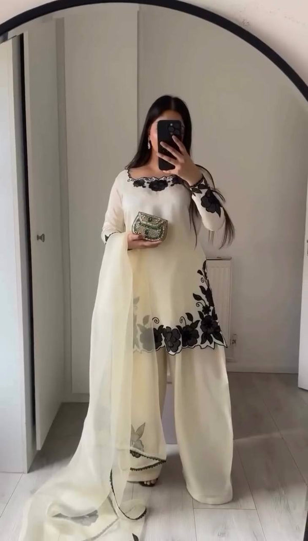 Chic Black and White Ethnic Wear Delight