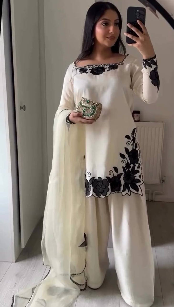 Chic Black and White Ethnic Wear Delight