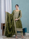Intricately Embroidered Formal Suit with Matching Dupatta Set