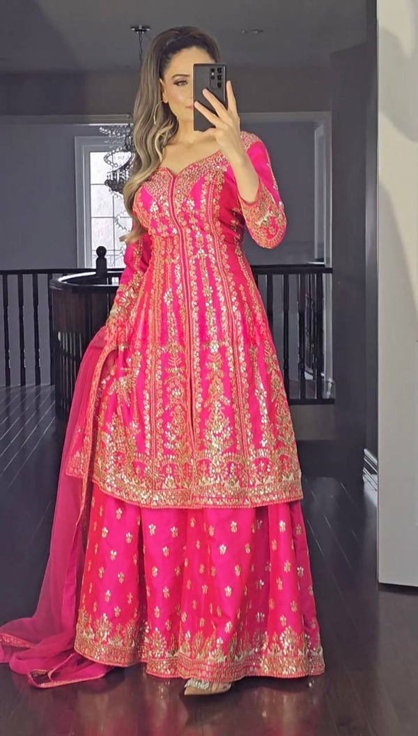 Radiant Charm: Exquisite Festive Attire