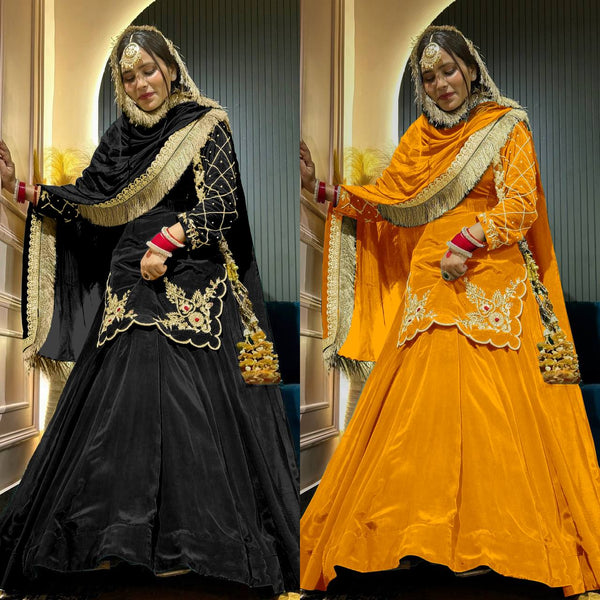 Regal Zari and Stone Embellished Hand work