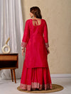 Empowering Elegance in Bold Red Attire