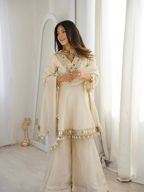 Elegance in White: A Timeless Pose