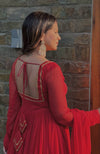 Glamorous Red Ensemble for Festive Occasions