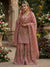 Radiant Rose Embroidered Ethnic Ensemble