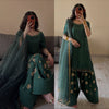 Elegant Green Festive Wear Suit Set