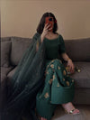 Elegant Green Festive Wear Suit Set