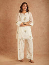 Elegant Floral Cotton Kurta Ensemble