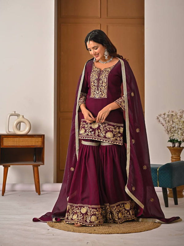 Graceful Allure: Maroon Attire for Women