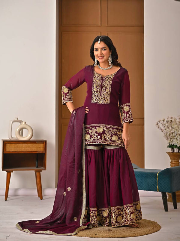 Graceful Allure: Maroon Attire for Women