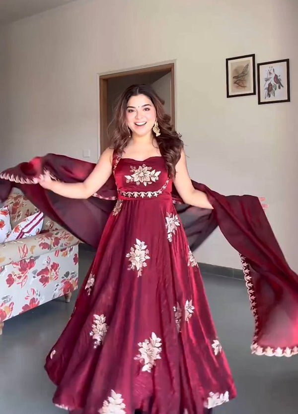 Graceful Glamour: Embroidered Ethnic Attire