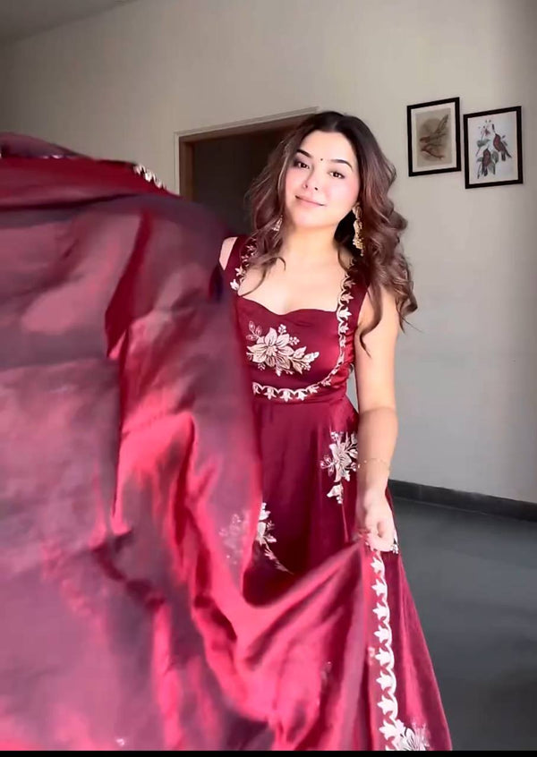 Graceful Glamour: Embroidered Ethnic Attire