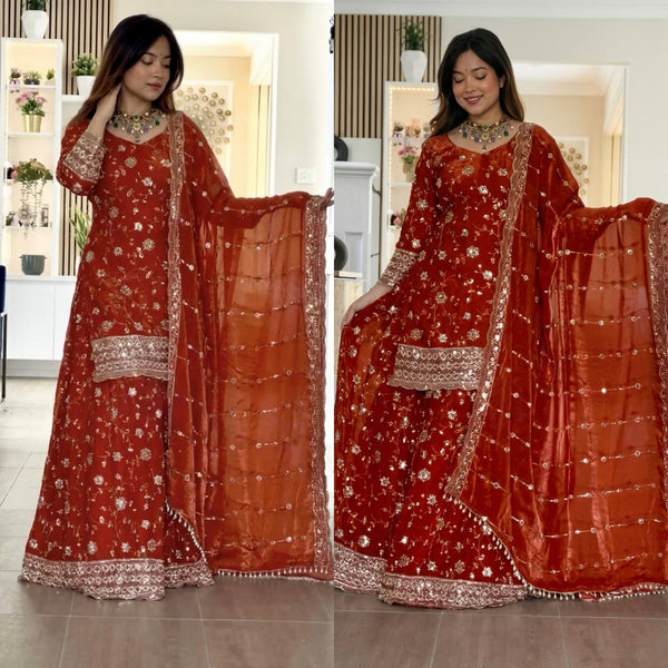 Radiant Elegance: The Festive Attire